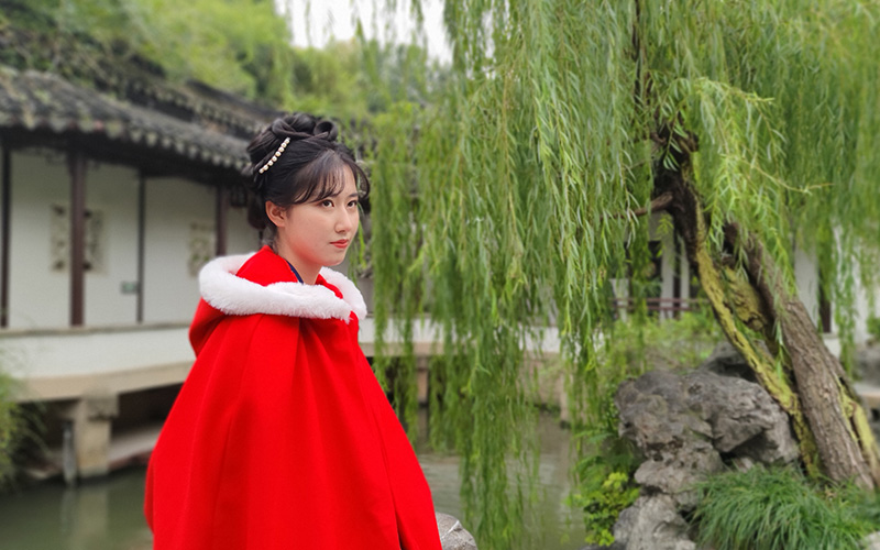 秦十二漢服拍(pāi)攝花(huā)絮